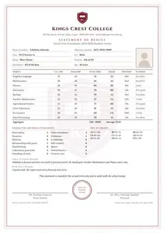 The Statement report card design